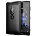 Carbon Brushed Casing Sony Xperia XZ2 Premium XZ1/XZ2 Compact XZ3 XZ4 XZ5 Xperia 10 II III 10+ 10 Plus Phone Case Cover. 