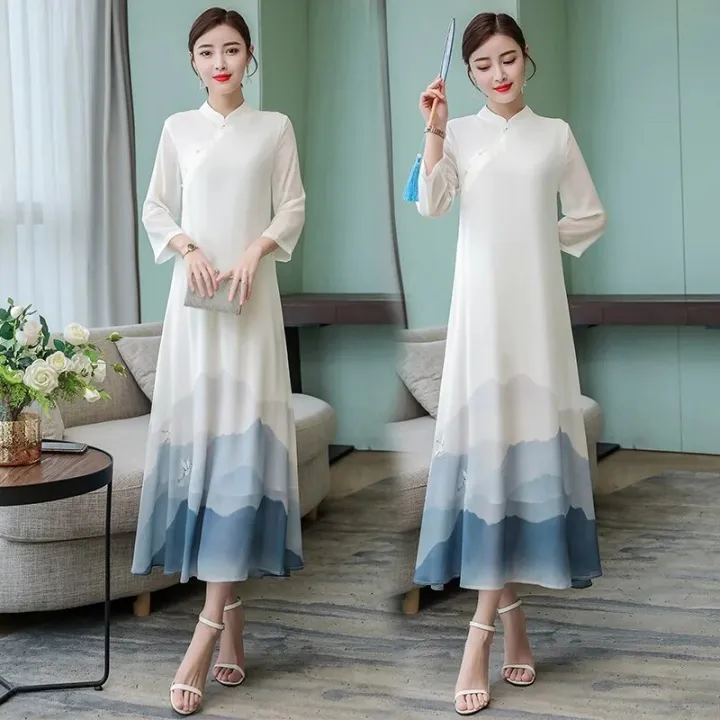 Slim%20Vintage%20Long%20Qipao%20Hanfu%20Women%20Chinese%20Traditional%20Dress%20Cheongsam%20Robe%20Orientale%20Vestido%20Chino%20Mujer%20Modern%20Clothes%20TA1679%20-%20Image%202