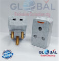3 pin round plug,15 amp Multi Plug 15A 3-Pin Universal Socket Conversion Heavy Duty 1pcs. 
