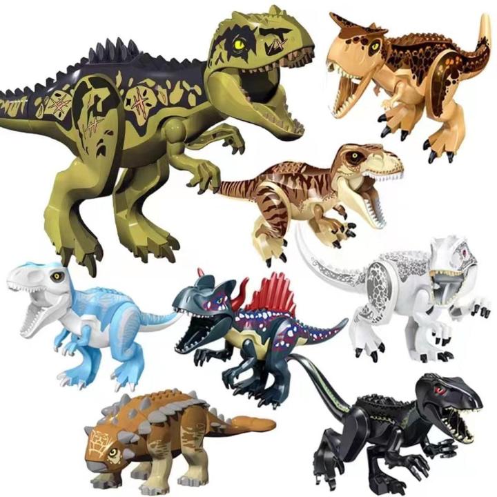 76 Types Big Size Jurassic World Park Dinosaurs Figures Bricks
