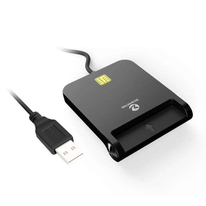 ZOWEETEK EMV USB Smart Card Reader for ID IC ATM Smart Card ZW-12026-8