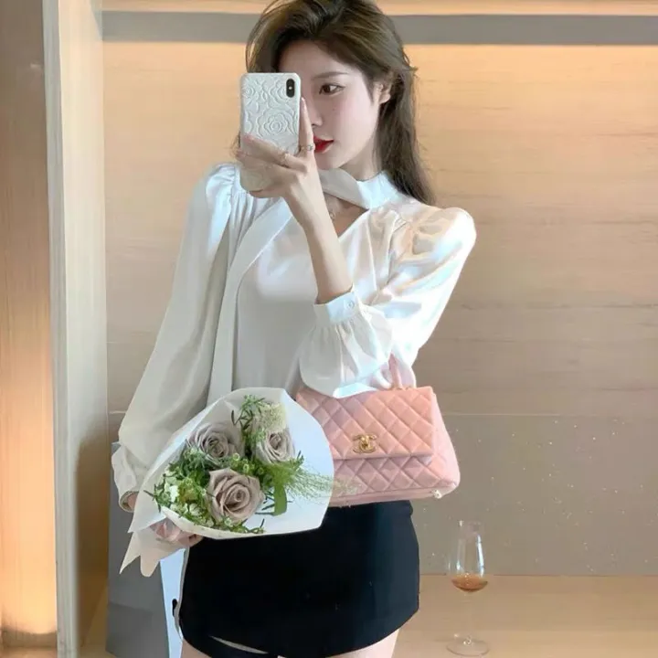 Spring%20New%20High-Grade%20Women's%20Clothing%20Light%20Mature%20Woman%20Shenfan%20Adult%20Lady%20like%20Woman%20Fried%20Street%20White%20Shirt%20All-Matching%20Top%20-%20Image%203