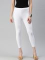 Comfortable Cotton Back Pocket Leggings Ties Pant for woman wide long length Jeggings. 