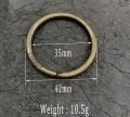 High Quality Handmade Solid Brass Keychain Men Retro Pure Copper Waist Hanging Car Key Chain Key Ring Gift Wholesale. 