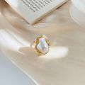 Irregular Pearl Open Rings of Elegant Women for Girls - New Adjustable - 311695770.