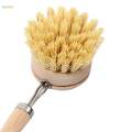 Palm Pot Brush, Wooden Dish Scrub Brush Set, Multifunctional Plates, Scratch Resistant, Kitchen Sink Cleaning for pans, pots, plates bowls.
