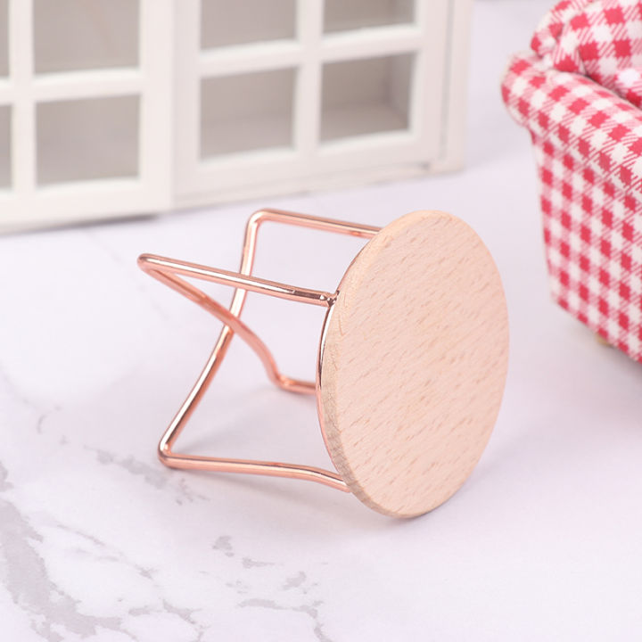 1:12%20Dollhouse%20Miniature%20Coffee%20Table%20Iron%20Round%20Dining%20Table%20Desk%20Model%20Toys%20Layor%20-%20Image%203