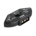 Audio Video Switcher 3-Way AV Selector Switch Box Multi Input Output Adapter - intl. 