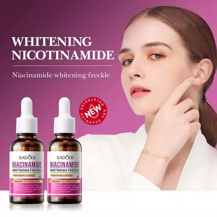Sadoer Niacinamide Whitening Face Serum Shrink Pores Fade Dark