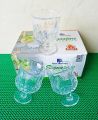 Everyday Use good quality Strong Crystal Clear Unique design Heavy Sharbat Juice Lassie Glass Set 6 Piece capacity 200 Ml.
