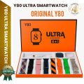 Y80 Ultra Smartwatch with 8 Strap bluetooth Calling Smartwatch 2.02" Display Free Protective Case Wireless Charging Suppor Smartwatch For Men and Women. 