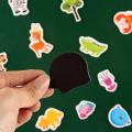 12pcs/lot Animal Fridge Magnet Fish and Crab Wooden Fridge Magnet 3D Cartoon Sticker Toy for Kids Diy Office Whiteboard Gadget. 