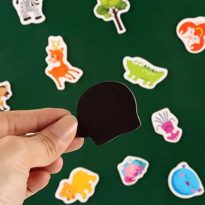 12pcs/lot%20Animal%20Fridge%20Magnet%20Fish%20and%20Crab%20Wooden%20Fridge%20Magnet%203D%20Cartoon%20Sticker%20Toy%20for%20Kids%20Diy%20Office%20Whiteboard%20Gadget%20-%20Image%204