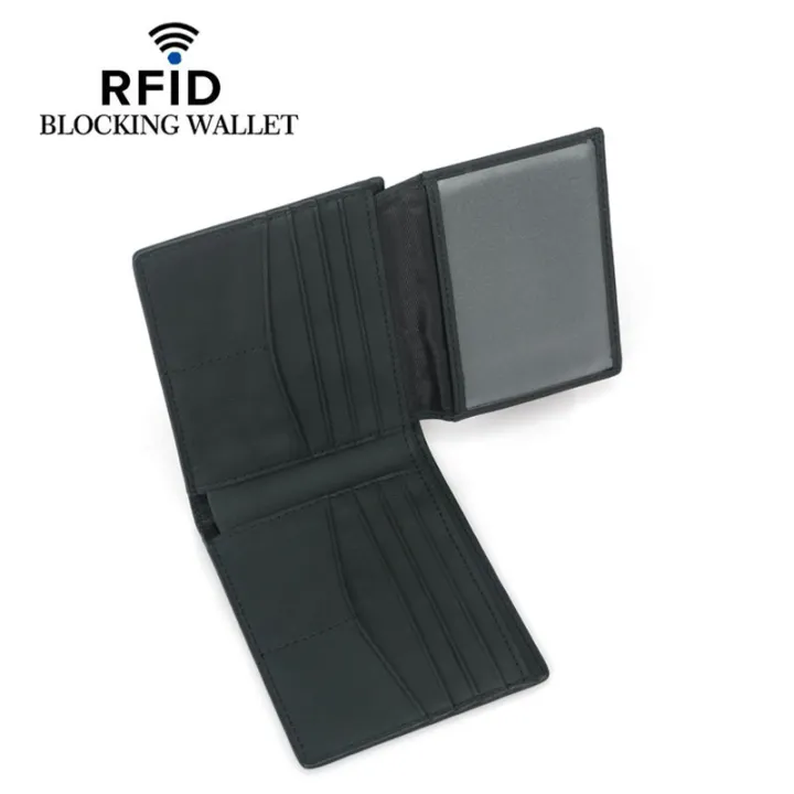 Cross-border%20new%20carbon%20fiber%20pattern%20anti-theft%20brush%20wallet%20wallet%20RFID%20short%20top%20leather%20men's%20wallet%20-%20Image%204