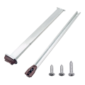 Metal Drawer Slide Replacement for Various Dressers and Nightstands, Drawer Track and Rail Kit with Metal Support Plate.