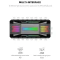 Argb Hub COOLMOON ARGB Controller 4Pin PWM Temperature Control 5V 3-Pin Synchronization Wireless Remote Control Chassis Fan Hub. 