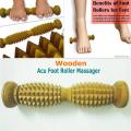 Acu Wooden Foot Roller Massager Home/Gym or Sports Exerciser for Men & Women. 