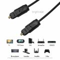 3.3Ft /1M Male Digital Audio Fiber Optical Optic SPDIF DVD CD Toslink Cable Cord - Black. 