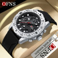 OFNS Waterproof Watch Brand Electronic Quartz Watch Fashionable Calendar Waterproof Men's Watch NS1302-4. 