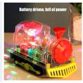Electric Train For Kids, Bump And Go Musical Engine Toy With Fish Tank Rotating Train With 3D Light And Sound For Kids (Multicolor) - Car Toy. 
