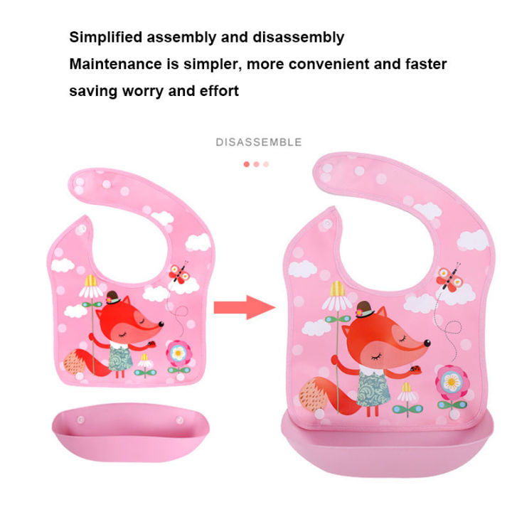 Multi%20Color%20Baby%20Eating%20Smock%20Adjustable%20Thin%20Bibs%20for%20Boys%20and%20Girls%20Waterproof%20Baby%20Reverse%20Dressing%20Children's%20Painting%20Clothes%20-%20Image%204