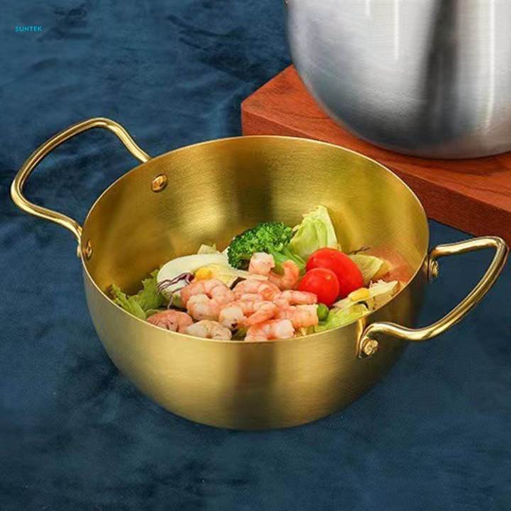 Korean%20Ramen%20Noodle%20Pot%20Ramyun%20Cooker%20Multifunction%20Cookware%20Cooking%20Pot%2020cm%20Gold%20-%20Image%203