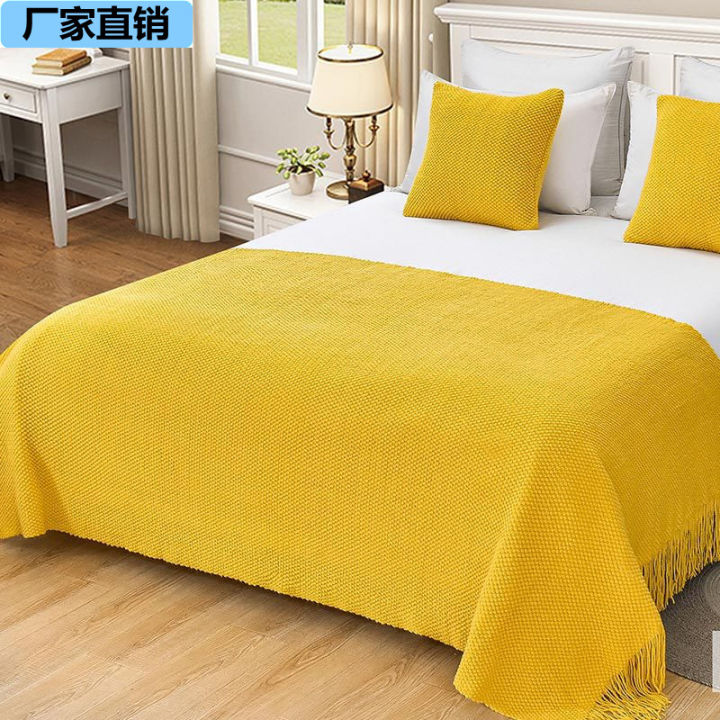 Bed%20&%20Breakfast%20Bed%20Runner%20Apartment%20Bed%20Tail%20Decorative%20Blanket%20Knitted%20Blanket%20American%20Hotel%20Supplies%20Bed%20Blanket%20Hotel%20Bed%20Runner%20Bedspread%20-%20Image%203