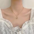 Star Point Titanium Steel Real Gold Electroplating Neckless for Women. 