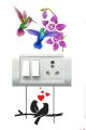 Switch Board Sticker Floral Stickers Wall Stickers Light Switch Sticker Multi Design - Pack of 1 (8 Stickers).