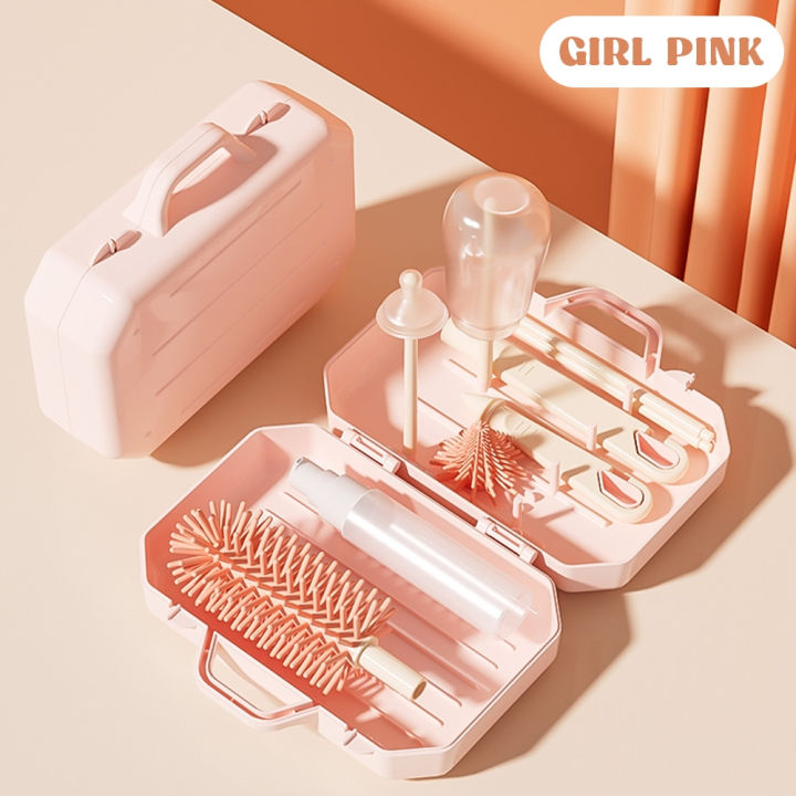 5%20in1%20Feeding%20Bottle%20Cleaner%20Kit%20%20Brush%20Set%20with%20Travel%20Storage%20Box%20Blue%20Pink%20BPA%20Free%20Baby%20Bottle%20Super%20Premium%20Quality%20Guaranteed%20For%20New%20Mom%20New%20Parents%20-%20Image%203