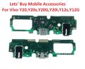 For Vivo Y20,Y20G,Y20s,Y20i,Y12s,Y12G charging logic board.