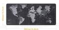 Extended XXL Gaming Mouse Map Pad 35.4X15.74X0.08 Inch, HD World Map Mouse Pad,with Non-Slip Base,Waterproof and Foldable Pad,Desktop Pad Suitable for Gamers,Suitable for Desktop,Office and Home,Black. 