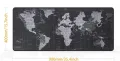 Extended XXL Gaming Mouse Map Pad 35.4X15.74X0.08 Inch, HD World Map Mouse Pad,with Non-Slip Base,Waterproof and Foldable Pad,Desktop Pad Suitable for Gamers,Suitable for Desktop,Office and Home,Black. 