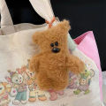 Kawaii Mr. Bean Teddy Bear Plush Toy Keychain Backpack Pendant Cartoon Anti Drop Chain Cute Car Keyring Women Bag Accessories Fayshow.