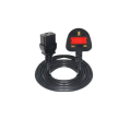 US 3 Flat Pins to C19 250V 16A 1.8m Online UPS Power Cable. 