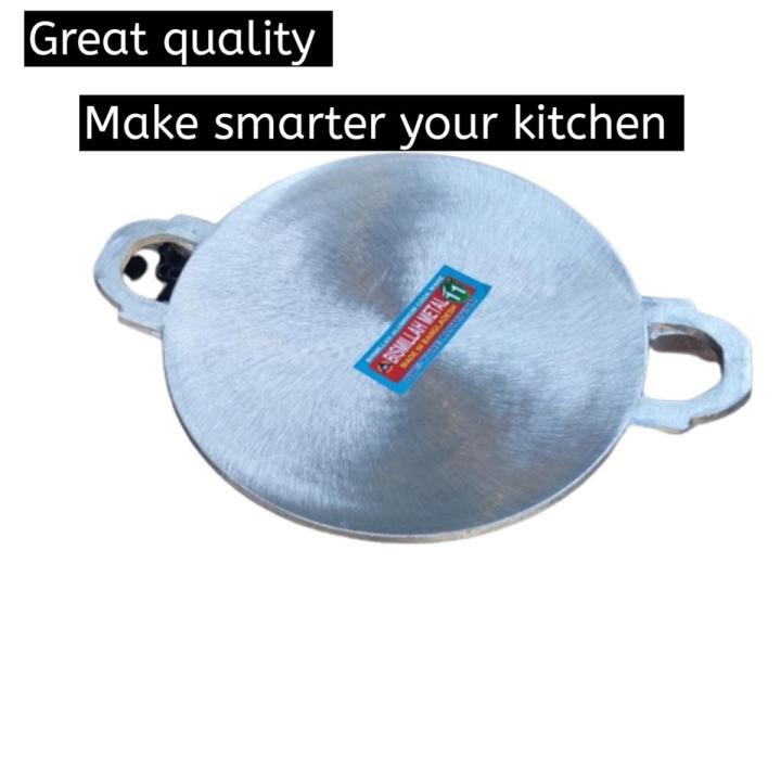 Iron Ruti And Dosa Tawa Double Handle- Regular Size For Kitchen (26 Cm) - Electric Chula
