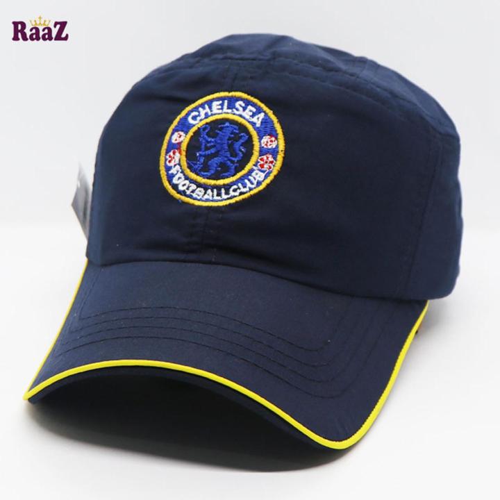 Navy Blue Chelsea FC Football Club Peaked Hat Baseball Cap