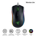 Razer Mamba Elite Wired Gaming Mouse Chroma Lighting 16000 DPI 5G Optical Sensor 9 Programmable Buttons Ergonomic Design.