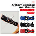 1-4Pcs Archery Arm Guard Lightweight Nylon Forearm Protector Sleeve Adjusting Strap Comfortable Durable Training Accessories.