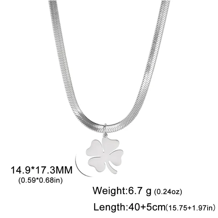 Skyrim%20Four%20Leaf%20Clover%20Women%20Necklace%20Stainless%20Steel%20Gold%20Color%20Snake%20Chain%20Choker%20for%20Women%20Girls%20Fashion%20Jewelry%20Wholesale%20-%20Image%207