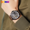 SKMEI Alloy CITIZEN movemnet Japan Fashion Business Quartz Watch Leather Strap Men's Wristwatch 30M Waterproof Original Casual watch, 2289. 