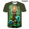 2023 New Fashion Breaking Bad T-shirt Men Women Children Heisenberg 3D Printed Cool Short Sleeve Tops Tees Boy Girl Kids T Shirt. 