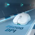 PHYLINA S450 Wireless Gaming Mouse 56g Lightweight 2.4G USB-C Wired PAW3395 Rechargeable 6 Programmable Buttons for SCGO/LOL/CF. 
