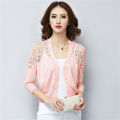 Autumn Summer Cardigan Women Lace Hollow Out Shawl Teenager Girls Knitted Sweater Female Cardigans Women Thin Coat Ladies Tops. 