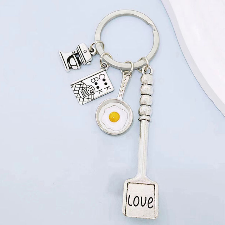 New%20Cooking%20Keychain%20Dinner%20Key%20Ring%20Cook%20Book%20Knife%20And%20Fork%20Beater%20Blender%20Frying%20Pan%20Key%20Chain%20Chef%20Gift%20DIY%20Handmade%20Jewelry%20Fayshow%20-%20Image%202