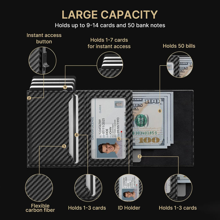 Mens%20Wallet%20Card%20Holder%20for%20AirTag:Pop%20up%20Card%20Case,%20RFID%20Blocking,%20Smart,%20Slim,%20ID%20Window%20%7C%20Cash%20Slot%20%EF%BC%88AirTag%20not%20included%EF%BC%89%20-%20Image%204