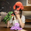Plush Fish Hand Puppet Stuffed Marine Animals Shark Octopus Puppet Bird Fox Hand Puppet For Kids Adult Pretend Playing Dolls.