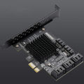 PCIE SATA Card 8 Port, 6Gbps SATA 3.0 PCIe Card, PCIe To SATA Controller Expansion Card, Upport 8 SATA 3.0 Devices. 