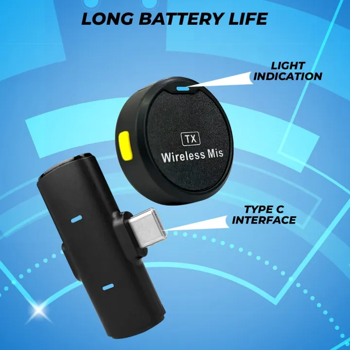 M1%20Round%20Shape%20Wireless%20Dual%20Microphone%20For%20iPhone%20And%20Type%20C%20Mobile,%20Magnetic%20Collar%20Noise%20Cancellation%20Microphone%20-%20Image%205