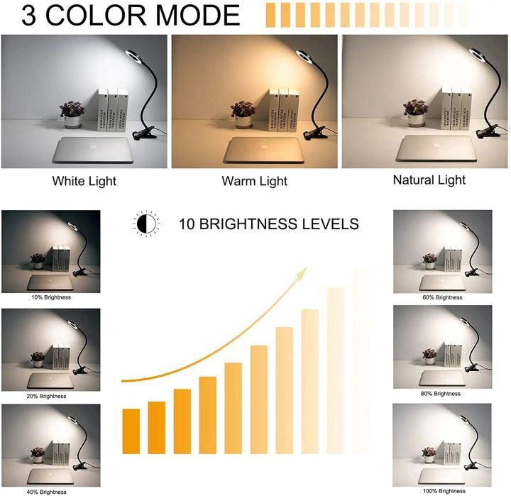 Clip%20on%20Light%20Reading%20Lights%20Clamp%20Light%20with%20USB%20LED%20Desk%20Lamp%20Flexible%20Night%20Light%20for%20Reading/Bed%20Headboard%20Headbaord%20Light%20-%20Image%203